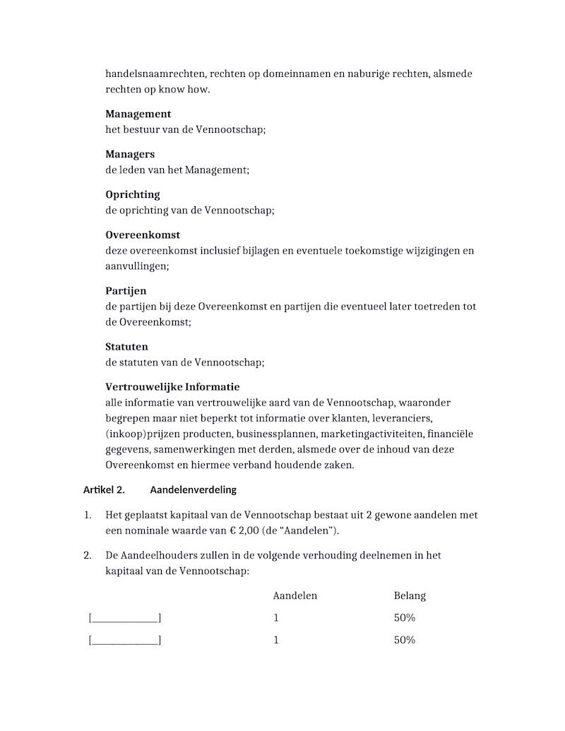 Voorbeeld van document, pagina 2